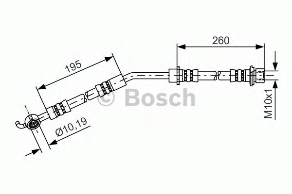 815013281 Triscan Шланг гальмівний передній, правий