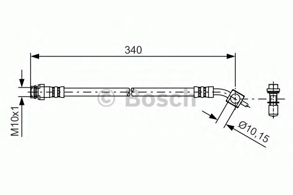 Купити 1671645 Ford Шланг гальмівний задній, лівий