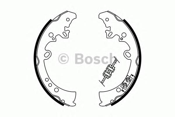 Купити 0986487787 Bosch Колодки гальмові задні, барабанні