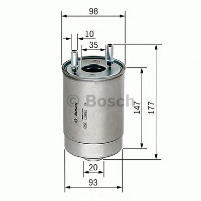 Фільтр тонкого очищення палива Bosch F026402067 ціна, від 31.40 USD