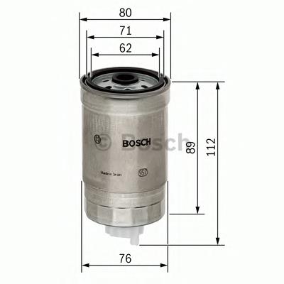 Паливний фільтр 1457434291 Bosch