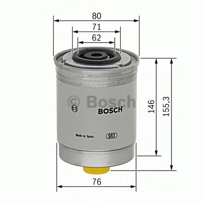 Фільтр тонкого очищення палива Bosch 1457434447 ціна, від 9.56 USD