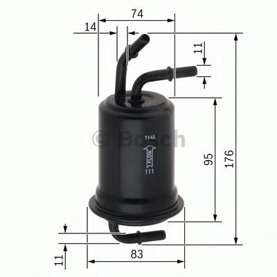 F026403012 Bosch фільтр паливний