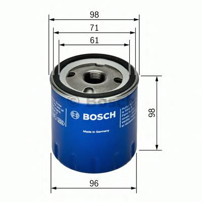 F026407106 Bosch фільтр масляний