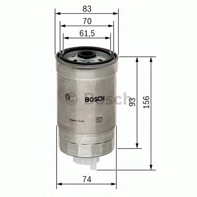 Паливний фільтр 1457434106 Bosch