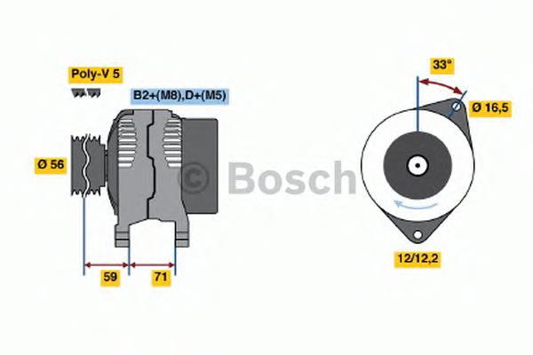 Генератор автомобільний Bosch 0124325146
