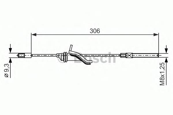 1987482369 Bosch Трос ручного гальма передній