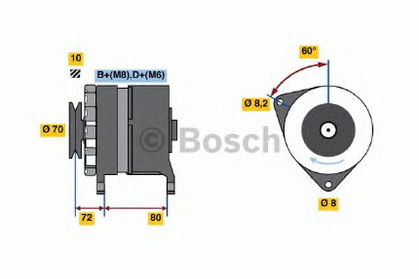 Генератор 0120469914 Bosch