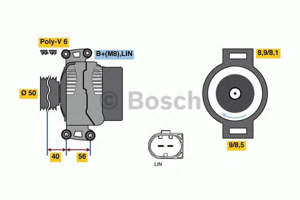 Генератор Mercedes A013154550288 ціна, від 268.88 USD