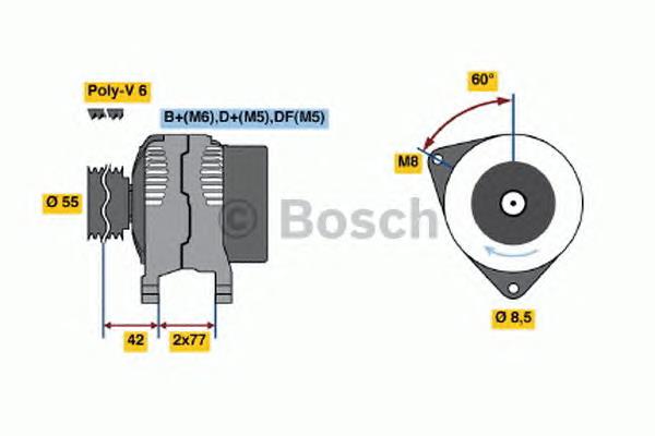0123310023 Bosch Авто генератор