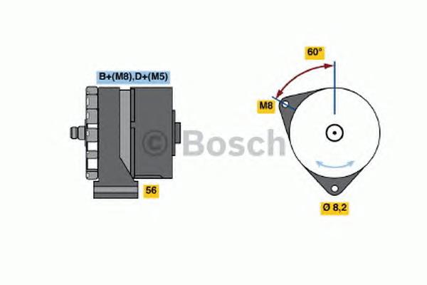 Генератор Bosch 0120488144 ціна, від 38.09 USD