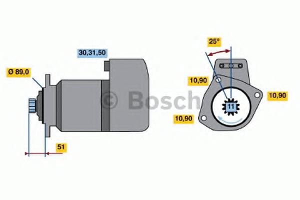 Стартер 0001416076 Bosch