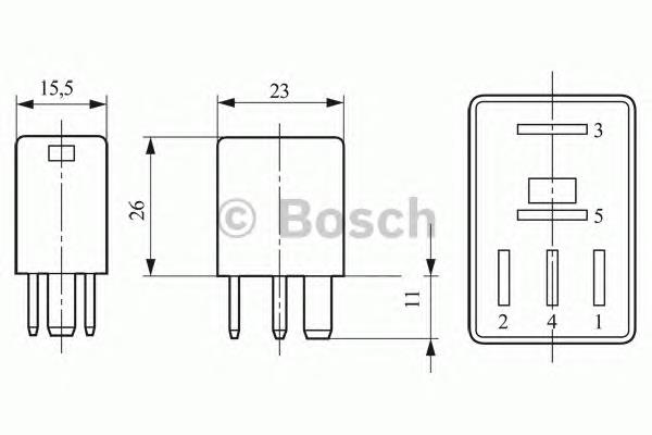 Реле вентилятора 0332017315 Bosch