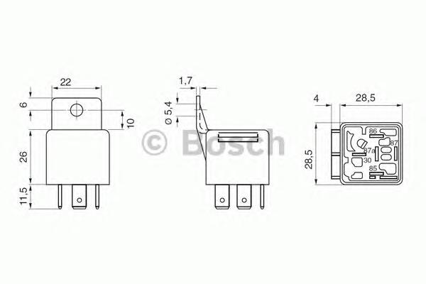 0332209152 Bosch Реле електричне багатофункціональне