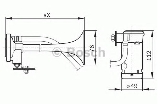 Сигнал звуковий (клаксон) 328006002 Bosch