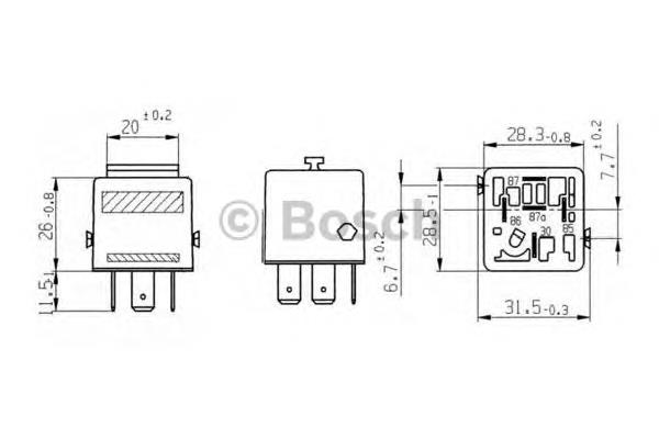 Реле електричне багатофункціональне Bosch 0332209216 ціна, від 5.84 USD