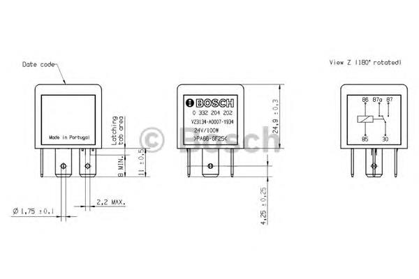 0332204202 Bosch Реле покажчиків поворотів