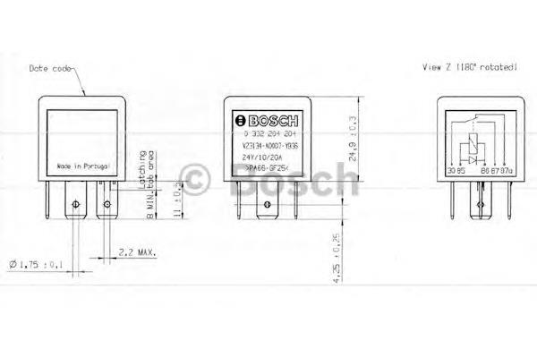 Купити 0332204204 Bosch Реле поворотів