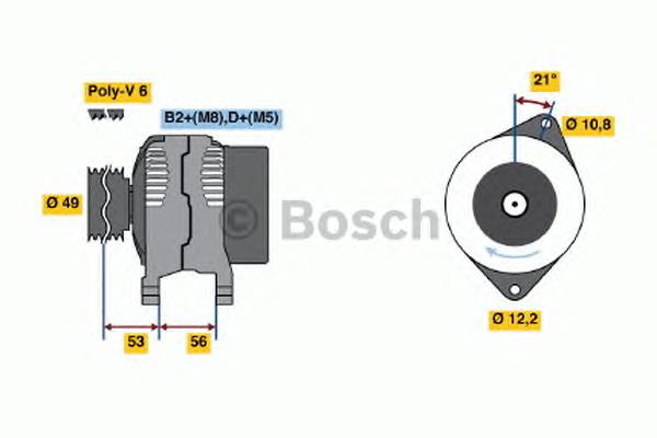0124325060 Bosch Авто генератор