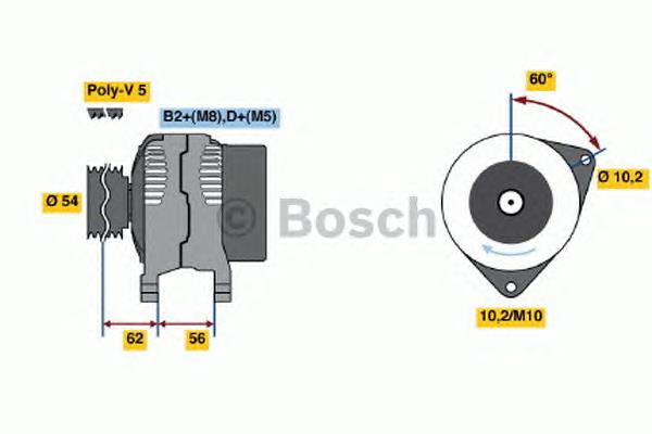 0124425021 Bosch Авто генератор