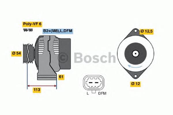 Купити 0124425059 Bosch Генератор