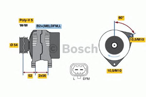 0124325171 Bosch Авто генератор