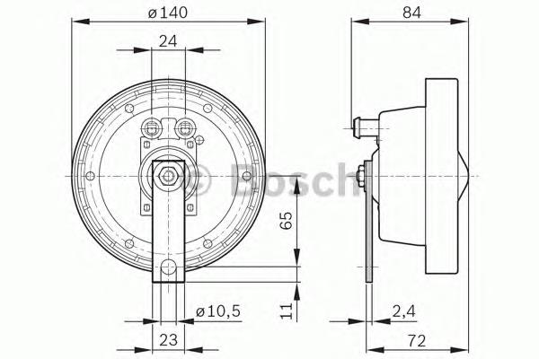 Сигнал звуковий (клаксон) 0320226002 Bosch