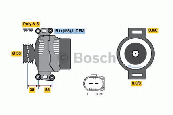 Купити 0124525088 Bosch Генератор