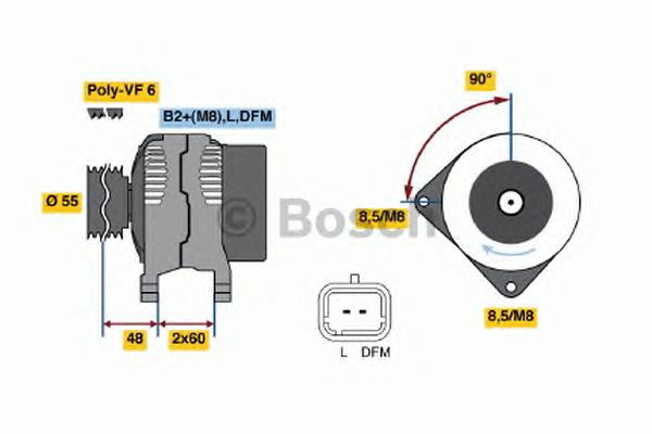 0124525082 Bosch Авто генератор