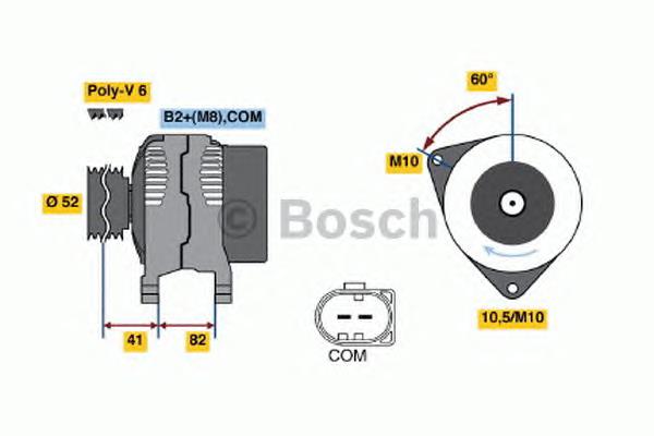 Генератор 0986048090 Bosch