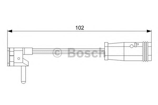 Купити 1987473019 Bosch Датчик зносу гальмівних колодок, передній лівий