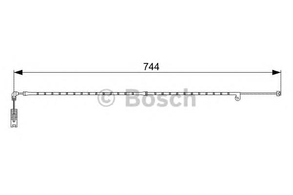 Датчик зносу гальмівних колодок, передній Bosch 1987473021 ціна, від 6.50 USD
