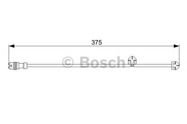 Датчик зносу гальмівних колодок, передній правий 1987473024 Bosch