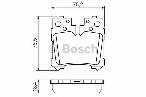 Купити 0986494424 Bosch Задні колодки