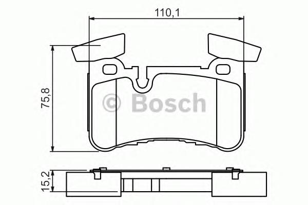 Купити 0986494411 Bosch Задні колодки