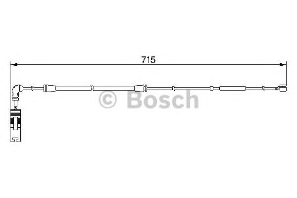 Датчик зносу гальмівних колодок, задній 1987474946 Bosch