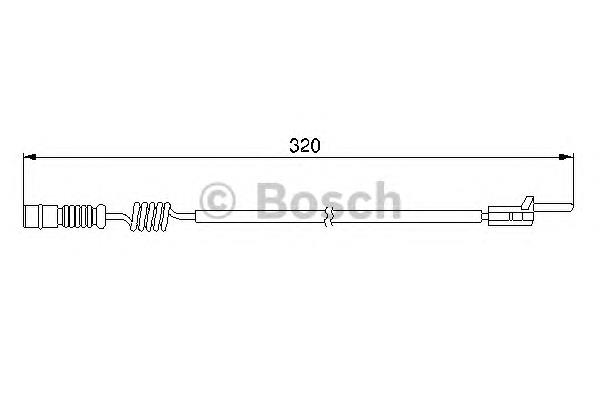 Датчик зносу гальмівних колодок, задній Bosch 1987474964 ціна, від 3.83 USD