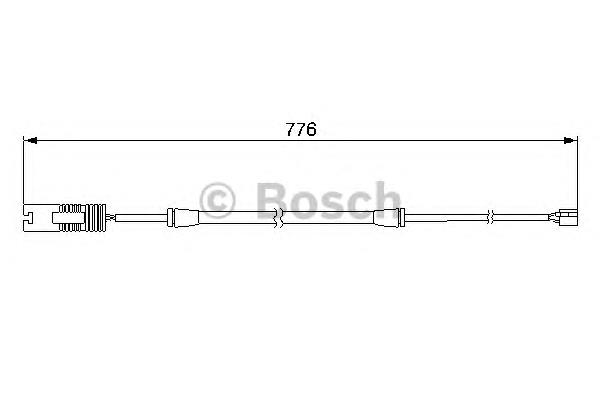 Датчик зносу гальмівних колодок, передній 1987474925 Bosch