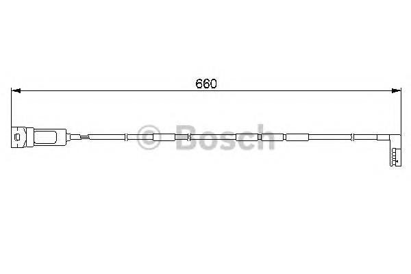 Датчик зносу гальмівних колодок, передній Bosch 1987474909