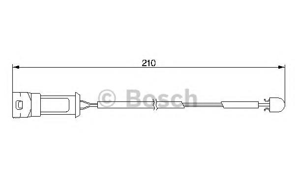 Датчик зносу гальмівних колодок, передній WS0156A Quick Brake