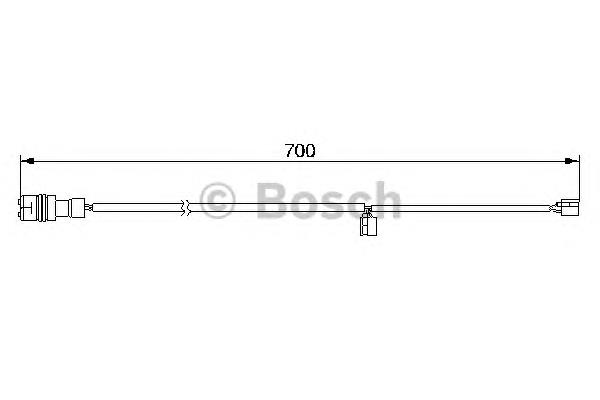 Датчик зносу гальмівних колодок, задній 1987474995 Bosch