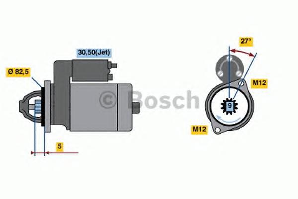 Стартер Bosch 0001125053 ціна, від 57.01 USD