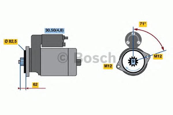 Купити 0001125607 Bosch Стартер