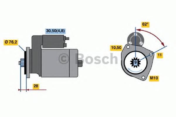 Стартер 0001125609 Bosch