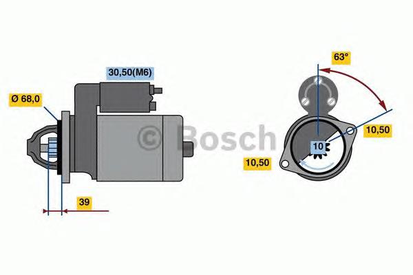 0001139037 Bosch Стартер двигуна