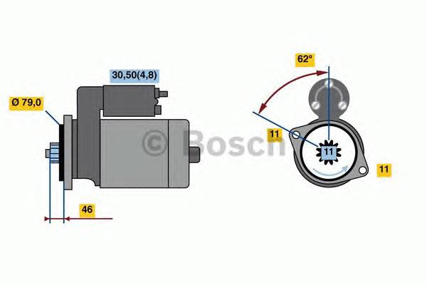 Стартер 0001121435 Bosch