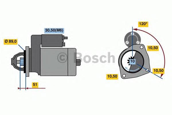 Стартер 0001231146 Bosch