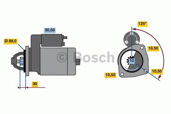Купити 0001263002 Bosch Стартер