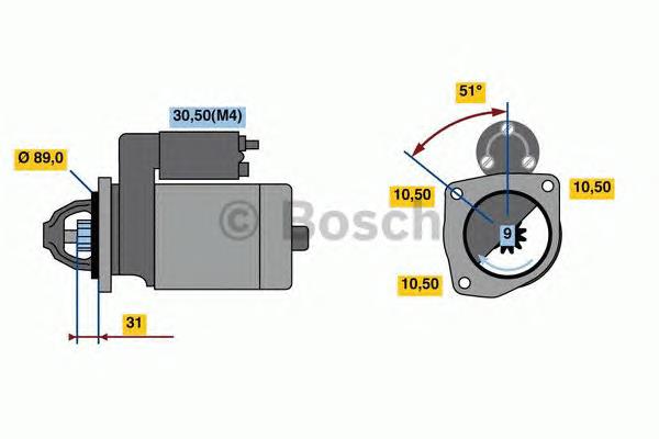 Стартер 0001262002 Bosch
