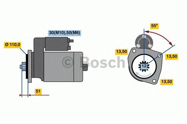 0001261004 Bosch стартер